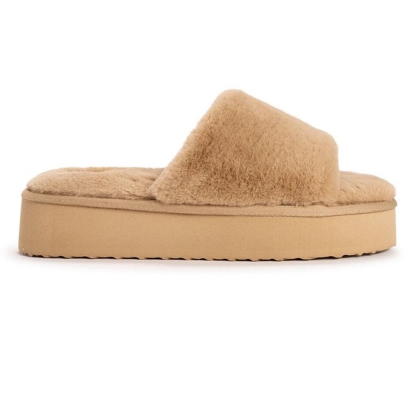 MUK LUKS Kirstey Slide In Irish Cream Med 7-8 - Picture 8 of 12